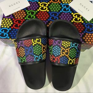 Gucci GG psychedelic slides